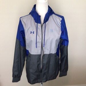 Under Armour Men's Blue and Gray Windbreaker
